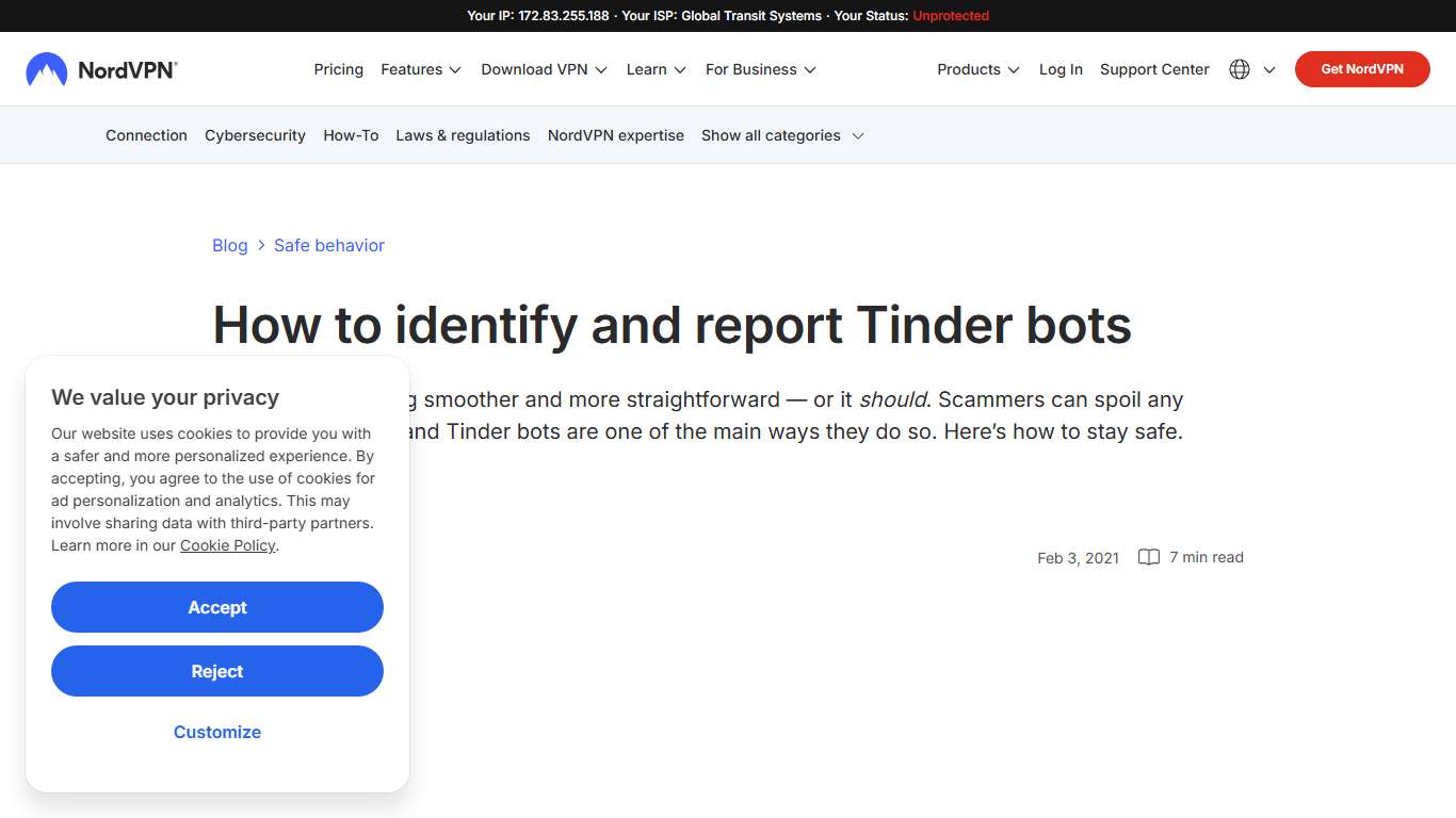 How to identify and report Tinder bots NordVPN